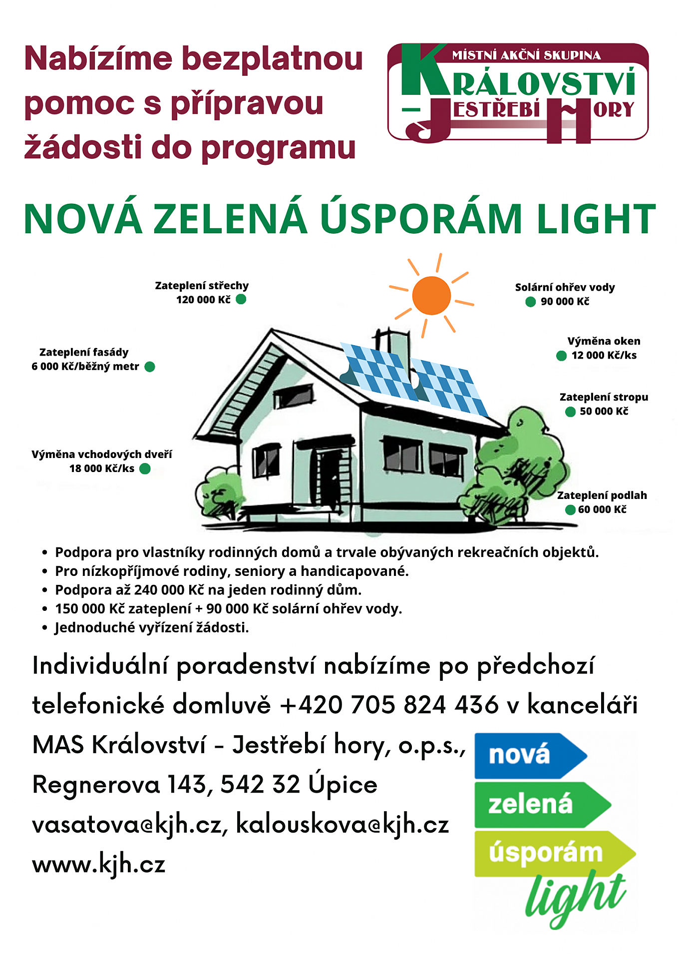 V Nové zelené úsporám Light odstartoval příjem žádostí o dotace na solární systémy pro seniory a domácnosti s nižšími příjmy