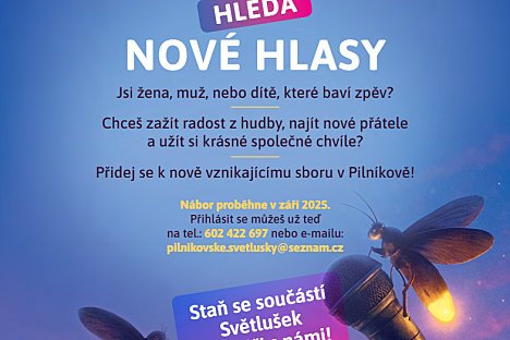 Pěvecký sbor Světlušky hledá nové hlasy do souboru