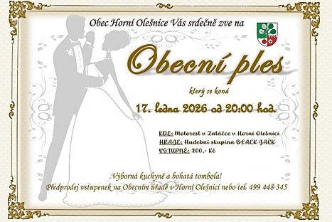 Obecní ples v Horní Olešnici