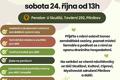 Dožínkové odpoledne s farmáři z Pilníkova
